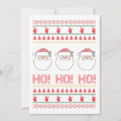 Invitation Fête de Noël en entreprise avec des pulls moches f (Dos)