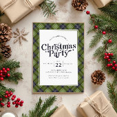 Invitation Fête de Noël en famille classique Plaid