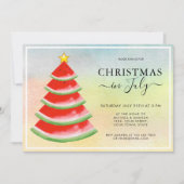 Invitation Fête de Noël en Juillet à la Pastèque (Devant)