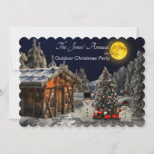 Invitation Fête de Noël en plein air (Devant)