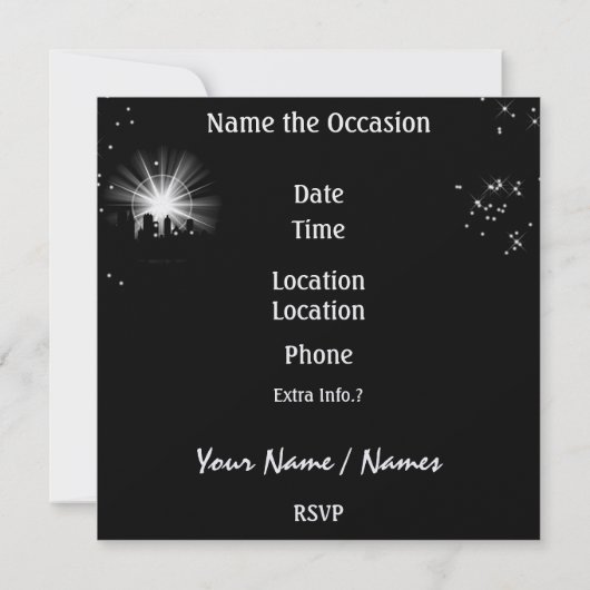 Invitation Fête de Noël en style - SRF (Dos)