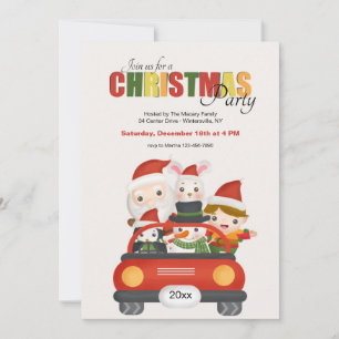 Invitation Fête de Noël entre amis