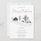 Invitation Fête de Noël Entreprise / Famille Joyeux Noël (Devant)