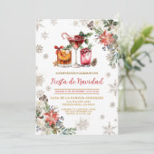 Invitation Fête de Noël espagnole de Noël (Debout devant)