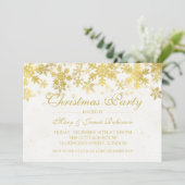 Invitation Fête de Noël et Fête de Noël Flammes de neige d'hi (Debout devant)