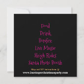 Invitation Fête de Noël étoile élégante (Dos)