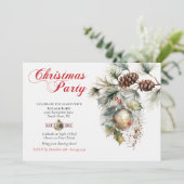 Invitation Fête de Noël Famille ou Entreprise (Debout devant)