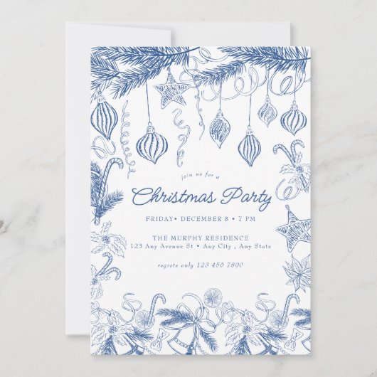 Invitation Fête de Noël fantastique (Devant)