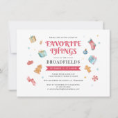 Invitation Fête de Noël Favorite Things (Devant)