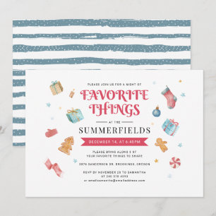 Invitation Fête de Noël Favorite Things