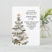 Invitation Fête de Noël | Festive (Debout devant)