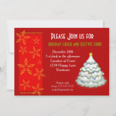 Invitation Fête de Noël festive (Dos)