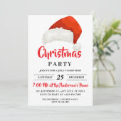 Invitation Fête de Noël Festive Simple (Debout devant)