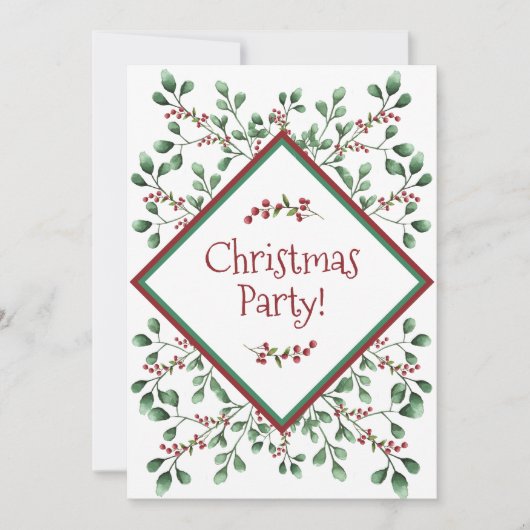 Invitation Fête de Noël - Fête - (Devant)