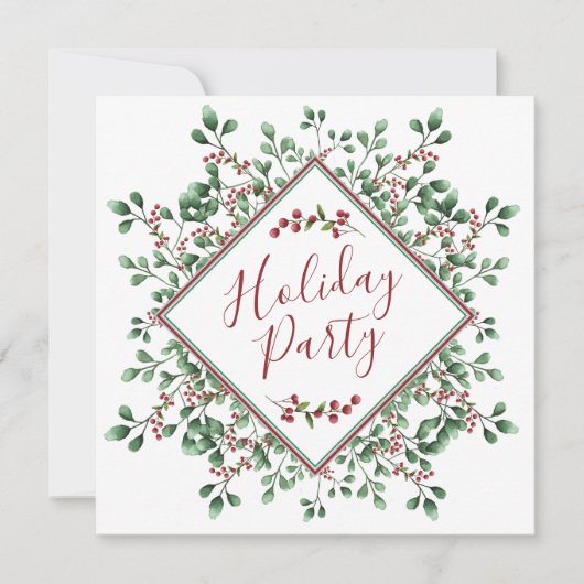 Invitation Fête de Noël - Fête - (Devant)