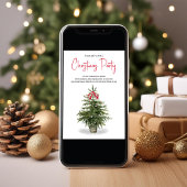 Invitation Fête de Noël Fête de l'arbre de Noël