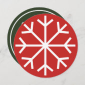 Invitation Fête de Noël Fête de l'entreprise (Devant / Derrière)