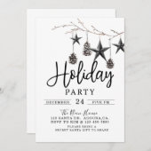 Invitation Fête de Noël, Fête de Noël (Devant / Derrière)