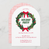 Invitation Fête de Noël Fête de Noël Fête de Noël ARCH (Devant / Derrière)