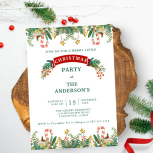 Invitation Fête de Noël / Fête, Festive