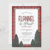 Invitation Fête de Noël Fête Fête de Noël Cosy Flannel et Fro (Devant)