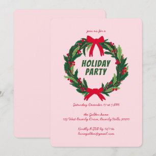 Invitation Fête de Noël Fête Fête de Noël CUSTOM