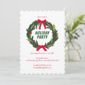 Invitation Fête de Noël Fête Fête de Noël CUSTOM (Debout devant)