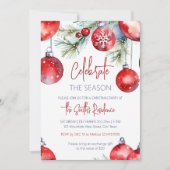 Invitation Fête de Noël fête la saison (Devant)