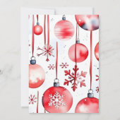 Invitation Fête de Noël fête la saison (Dos)