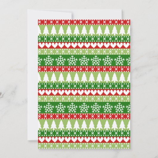 Invitation Fête de Noël Fiesta Llama (Dos)