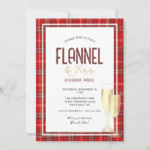 Invitation Fête de Noël Flannel et Fizz (Devant)