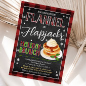 Invitation Fête de Noël Flannels Flapjacks