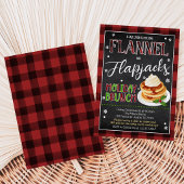 Invitation Fête de Noël Flannels Flapjacks