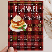 Invitation Fête de Noël Flannels Flapjacks