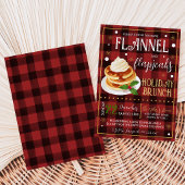 Invitation Fête de Noël Flannels Flapjacks
