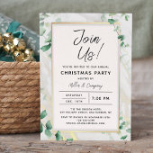 Invitation Fête de Noël Floral Chic Fête d'entreprise