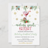 Invitation Fête de Noël (frontière) (Devant)