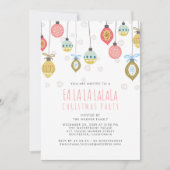 Invitation Fête de Noël Funny Falalala (Devant)