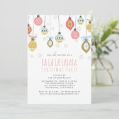 Invitation Fête de Noël Funny Falalala (Debout devant)