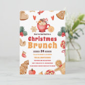 Invitation Fête de Noël Gâteau de Noël (Debout devant)