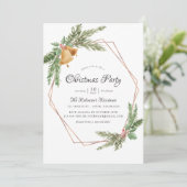 Invitation Fête de Noël Géométrique Aquarelle (Debout devant)