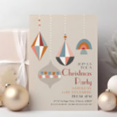 Invitation Fête de Noël géométrique moderne