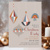 Invitation Fête de Noël géométrique moderne