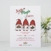 Invitation Fête de Noël Gnomes (Debout devant)