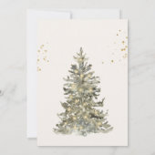 Invitation Fête de Noël Gold de Noël (Dos)