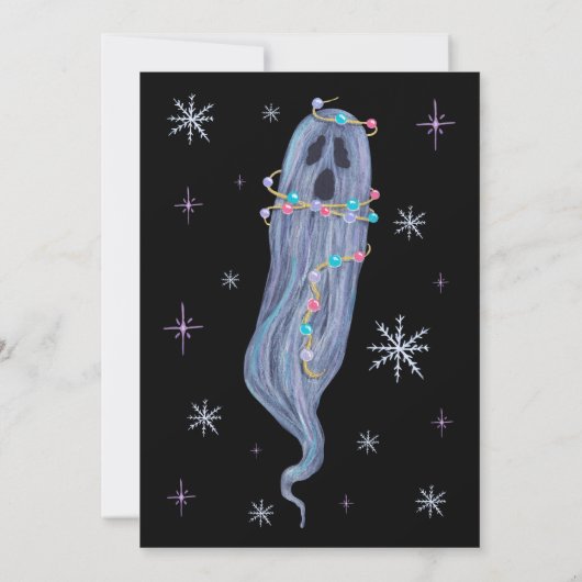 Invitation Fête de Noël Halloween (Dos)