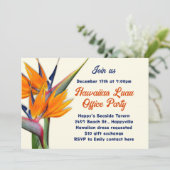 Invitation Fête de Noël Hawaiian Luau Thème (Debout devant)