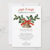 Invitation Fête de Noël Jingle and Mingle (Devant)