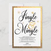 Invitation Fête de Noël Jingle et Mingle (Devant)