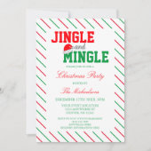 Invitation Fête de Noël Jingle et Mingle (Devant)